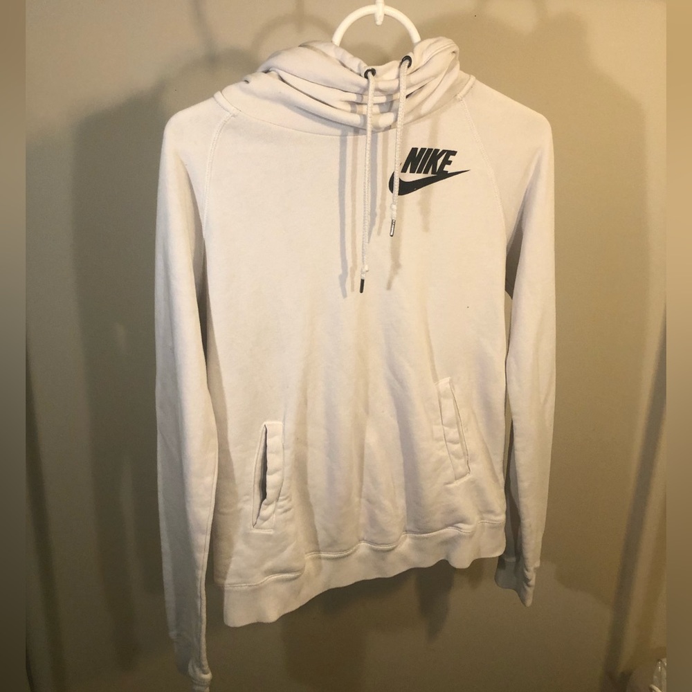 White Nike sweatshirt